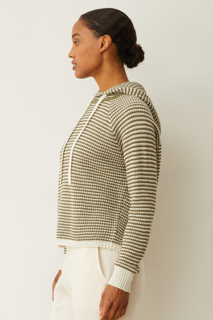 Cashmere Stripe Hoody